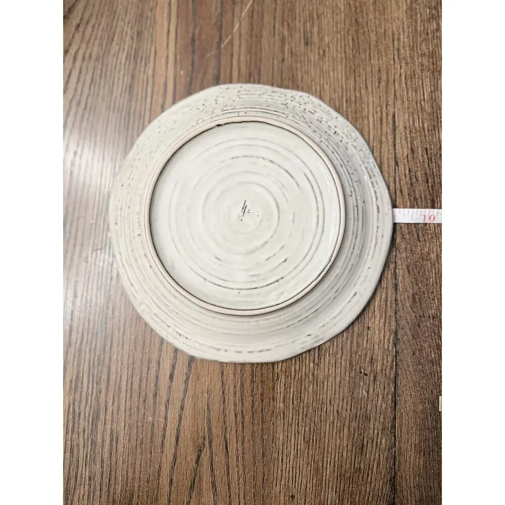 Set of 2 - Pier 1 Midori Speckled Stoneware Salad Plates, 8.75